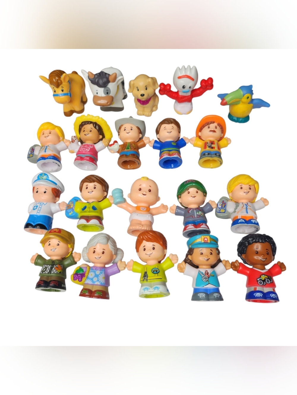 Fisher Price Little People Lot Bundle Of 20 Characters & Animals Mix
